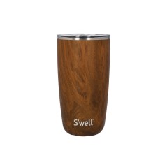 S'well Teakwood Tumbler with Lid, 530ml