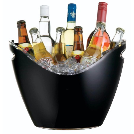 BarCraft Black Acrylic Drinks Pail / Cooler