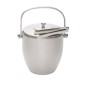 BarCraft Stainless Steel Ice Bucket with Lid and Tongs