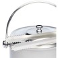 BarCraft Stainless Steel Ice Bucket with Lid and Tongs