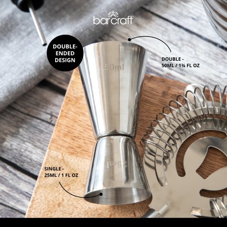 BarCraft Stainless Steel Dual Spirit Measure Cup