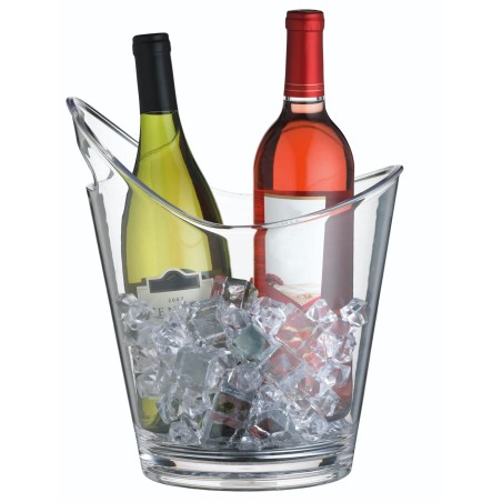 BarCraft Clear Acrylic Drinks Pail / Wine Cooler