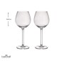 BarCraft Set of 2 Ridged Balloon Glasses