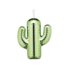BarCraft Novelty Cactus Drinks Jar with Straw