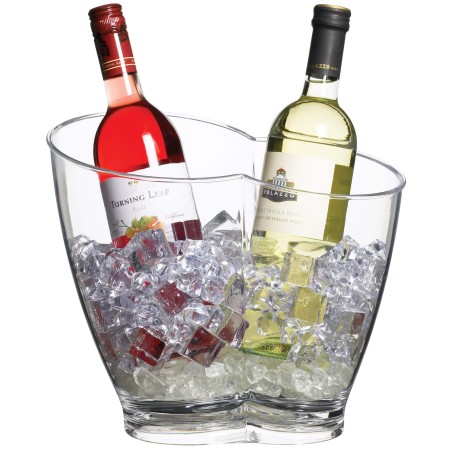 BarCraft Clear Acrylic Double Sided Drinks Pail / Cooler