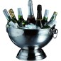 BarCraft Hammered Stainless Steel Champagne Bowl