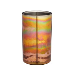 BarCraft Stainless Steel Iridescent Copper-Coloured Wine Cooler
