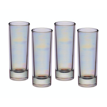 BarCraft Set of Four Iridescent Tall Shot Glasses