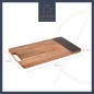 Artesà Rectangular Serving Board with Tortoise Shell Resin Edge