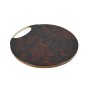 Artesà Round Serving Board with Tortoise Shell Resin Finish