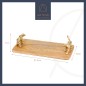 Artesà Rectangular Serving Board with Leopard Handles