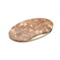 Artesà Large Oval Acacia Wood Serving Board with Brass Handle