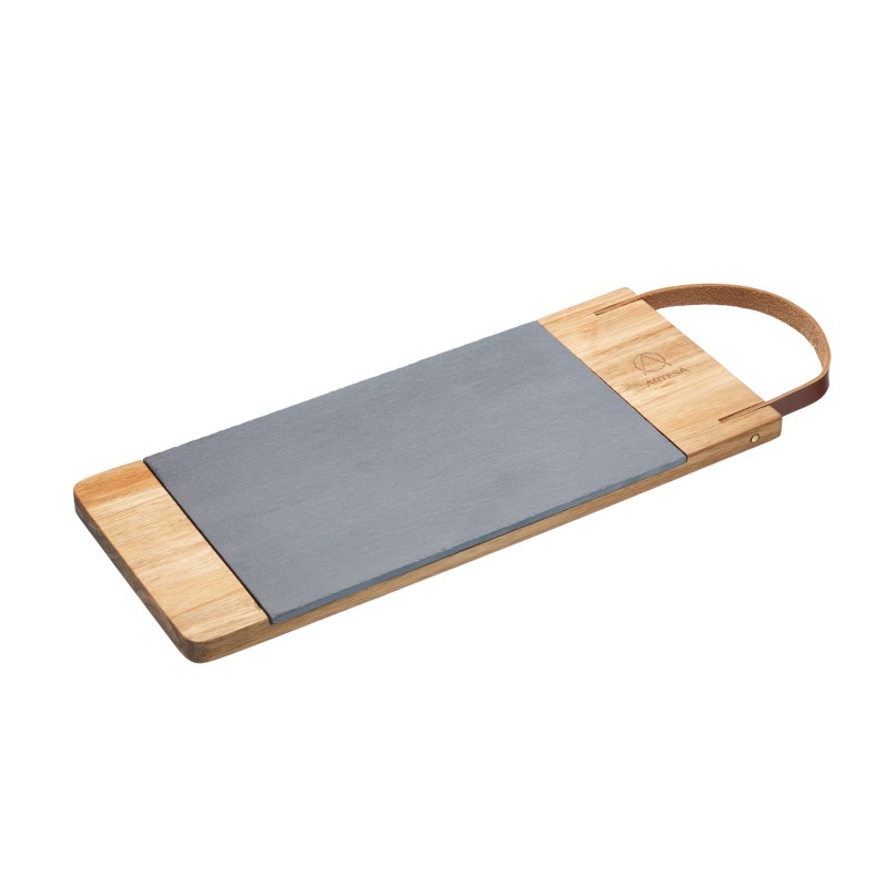 Artesà Acacia Wood and Slate Serving Board