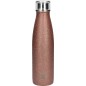 Built 500ml Double Walled Stainless Steel Water Bottle Rose Gold Glitter