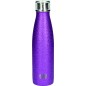 Built 500ml Double Walled Stainless Steel Water Bottle Purple Glitter