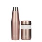 BUILT Apex Insulated Water Bottle and Insulated Food Flask Set - Rose Gold