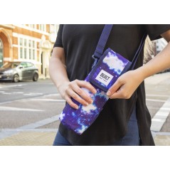 BUILT Insulated Bottle Bag with Shoulder Strap - Galaxy Design