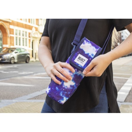 BUILT Insulated Bottle Bag with Shoulder Strap - Galaxy Design