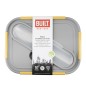 Built Stylist Glass 900ml Lunch Box with Cutlery