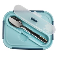 Built Retro Glass 900ml Lunch Box with Cutlery