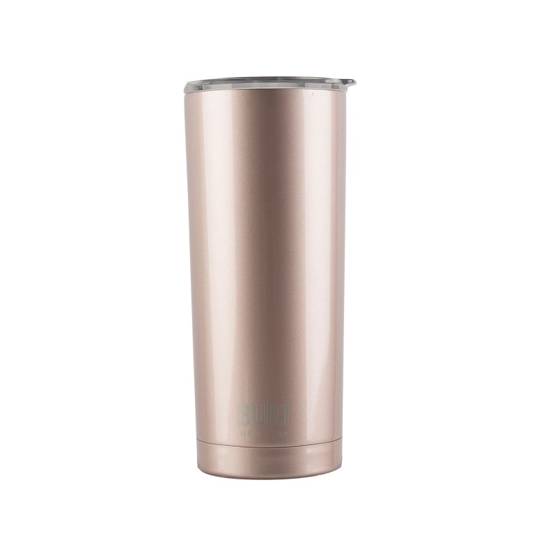 Built 590ml Double Walled Stainless Steel Travel Mug Rose Gold