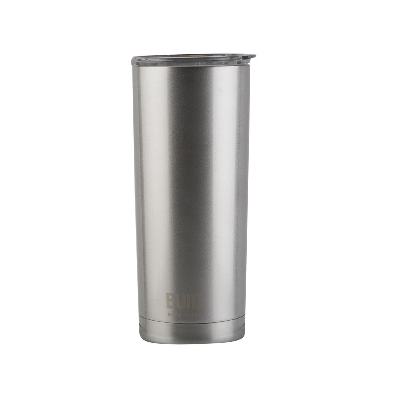 Built 590ml Double Walled Stainless Steel Travel Mug Silver