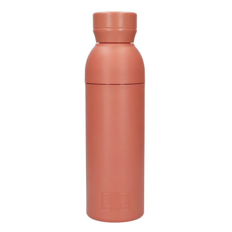 BUILT 500ml Planet Bottle - Eco Friendly Recycled Water Bottle - Coral Pink