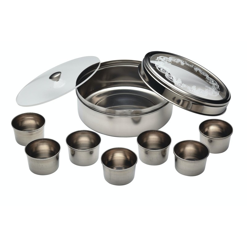 World of Flavours Indian Stainless Steel Masala Dabba