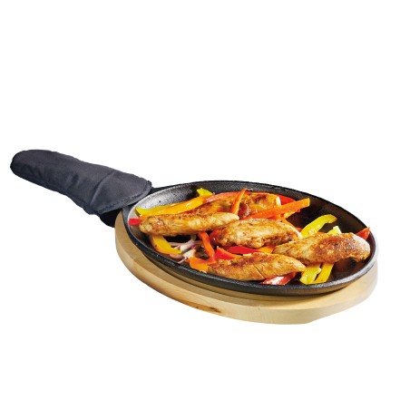 World of Flavours Cast Iron Fajita Sizzler