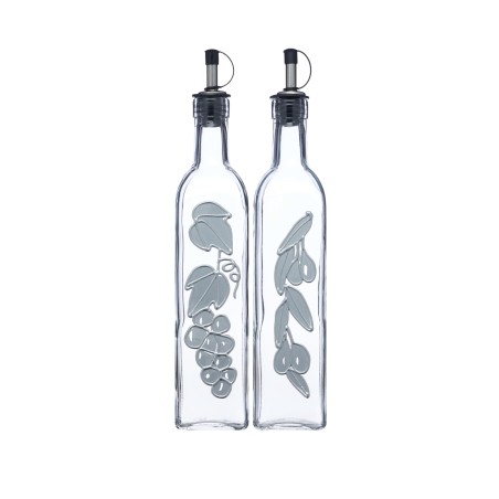 World of Flavours Italian Set of 2 Glass Oil and Vinegar Bottles