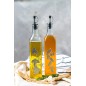 World of Flavours Italian Set of 2 Glass Oil and Vinegar Bottles