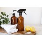 Living Nostalgia Set of 2 Refillable Glass Spray and Pump Bottles