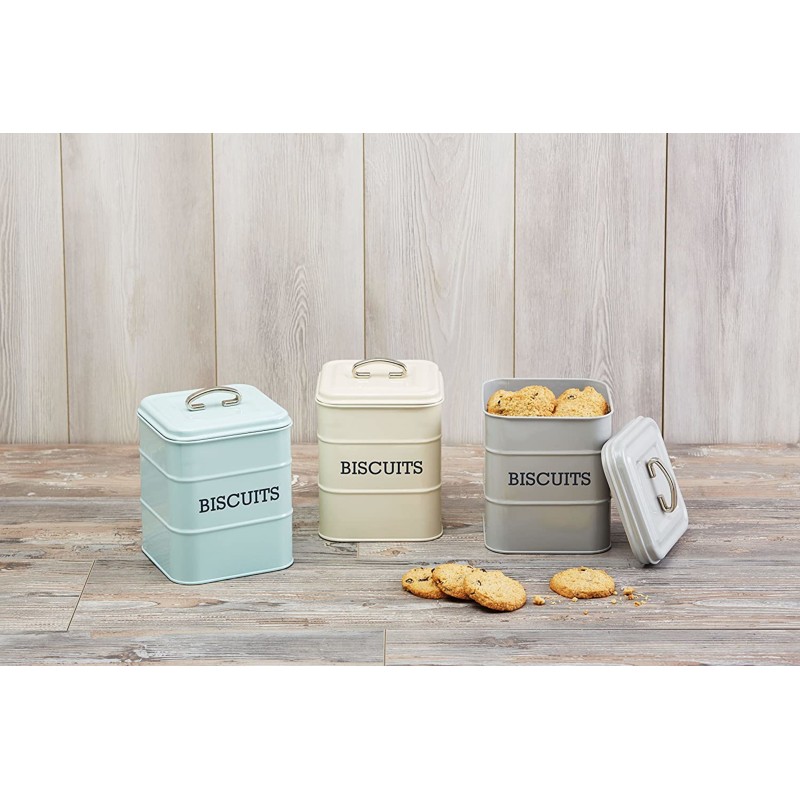 Living Nostalgia French Grey Three Tier Cake Tin Set