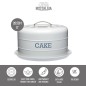 Living Nostalgia French Grey Domed Cake Tin