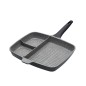 MasterClass Cast Aluminium Non Stick 32cm Three Section Grill Pan