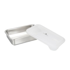 MasterClass All-in-One Dinner-For-Two-Sized Stainless Steel Dish 1.3L