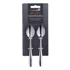 MasterClass Set of 4 Teaspoons