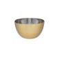 MasterClass Stainless Steel Brass Finish 21cm Mixing Bowl