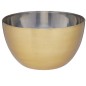 MasterClass Stainless Steel Brass Finish 24cm Mixing Bowl