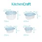 KitchenCraft 50-Piece Plastic Meal Prep Container Set