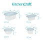 KitchenCraft 23-Piece Plastic Meal Prep Container Set