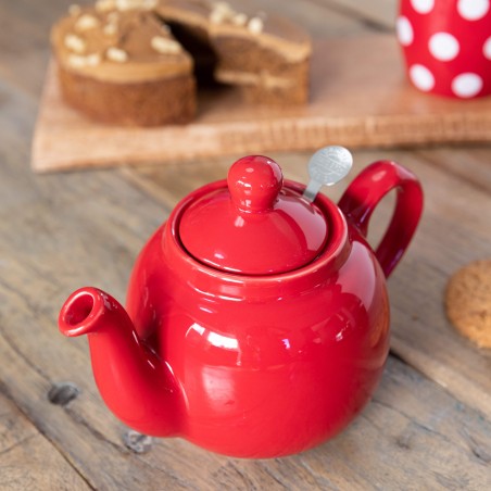 London Pottery Farmhouse 2 Cup Teapot Red