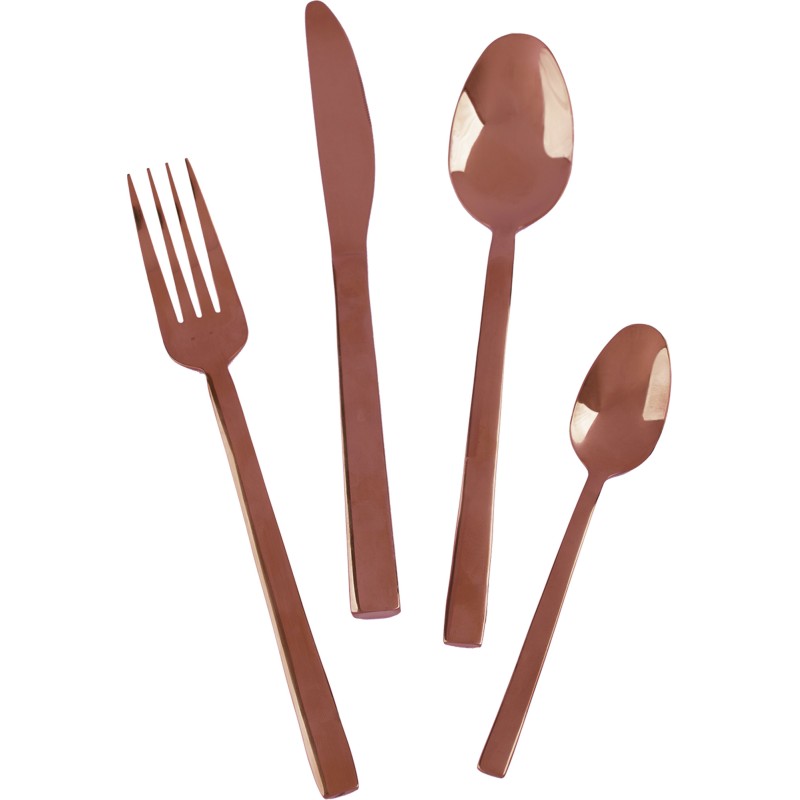 Mikasa Ciara Diseno 16 Piece Cutlery Set PVD Copper