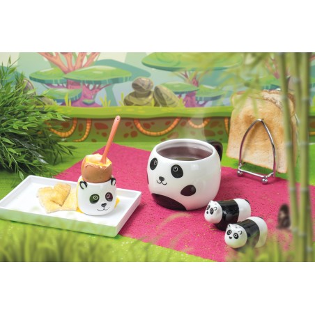 KitchenCraft Ceramic Panda-Shaped Novelty Egg Cup