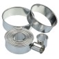 KitchenCraft Eleven Round Plain Pastry Cutters With Metal Storage Tin