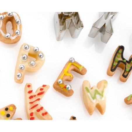 Let’s Make 26 Alphabet Cookie Cutters With Metal Storage Tin