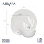 Mikasa Alexis Porcelain 12-Piece Dinner Set