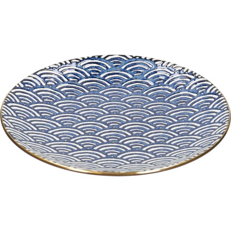 Mikasa Satori 22cm Porcelain Seigaiha Wave Side Plate