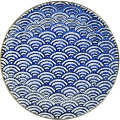 Mikasa Satori 22cm Porcelain Seigaiha Wave Side Plate