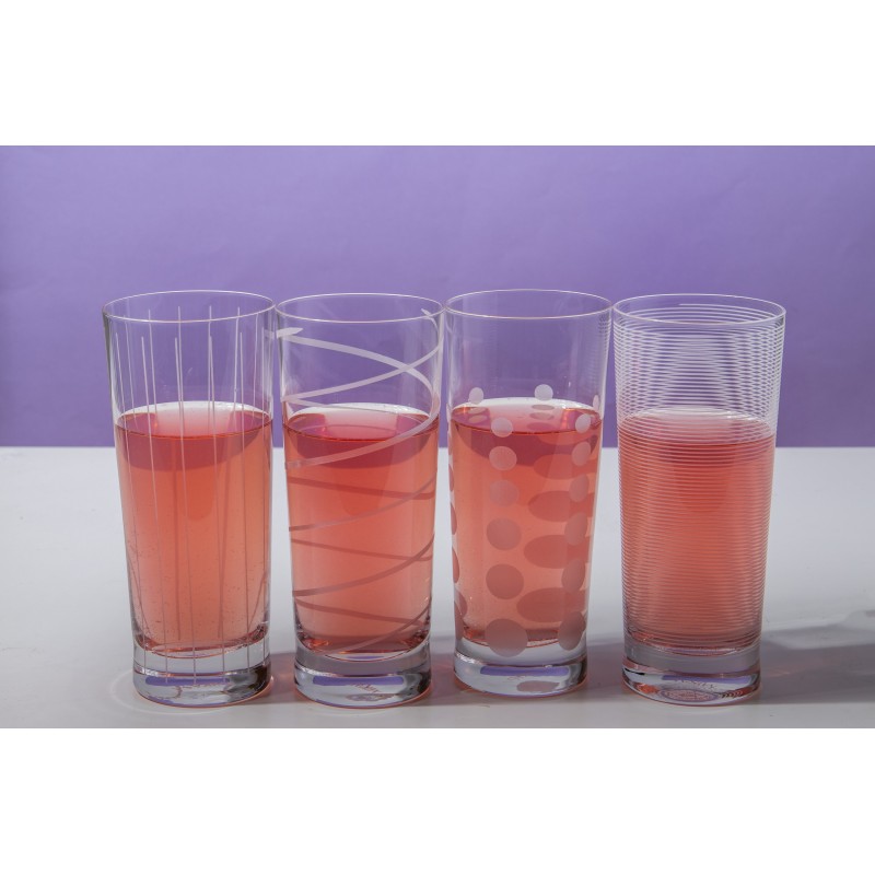 Mikasa Cheers Set Of 4 High Ball Glasses